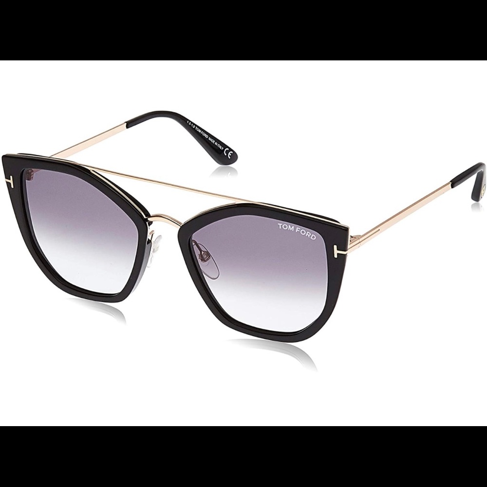 NWT Tom Ford Dahlia 55mm Black Sunglasses